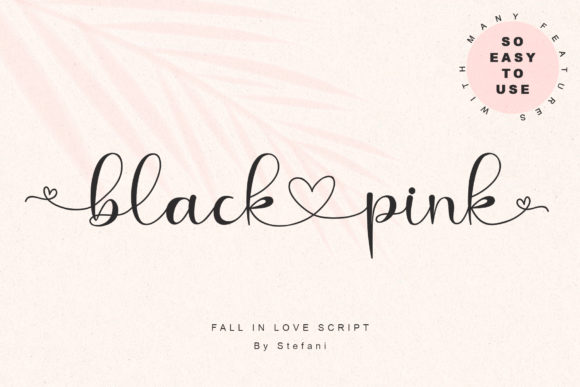 Black Pink: A Delicate Handwritten Font That Brings Romance to Modern Design
