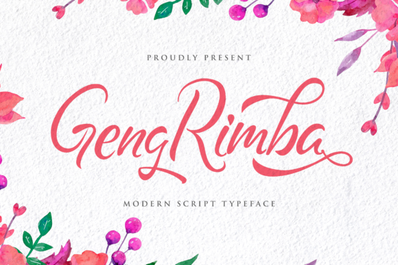 Geng Rimba: The Handwritten Font That Brings Warmth and Movement to Modern Design