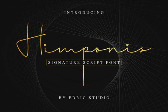 Himponis: A Relaxed Flowing Handwritten Font